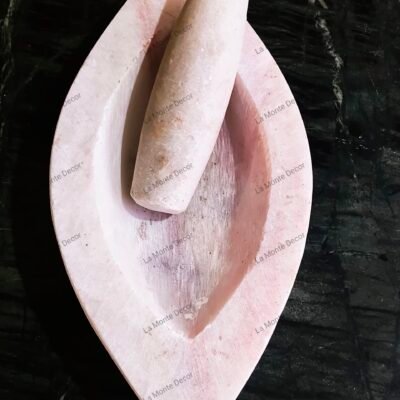 Boat shape Marble Mortar and Pestle