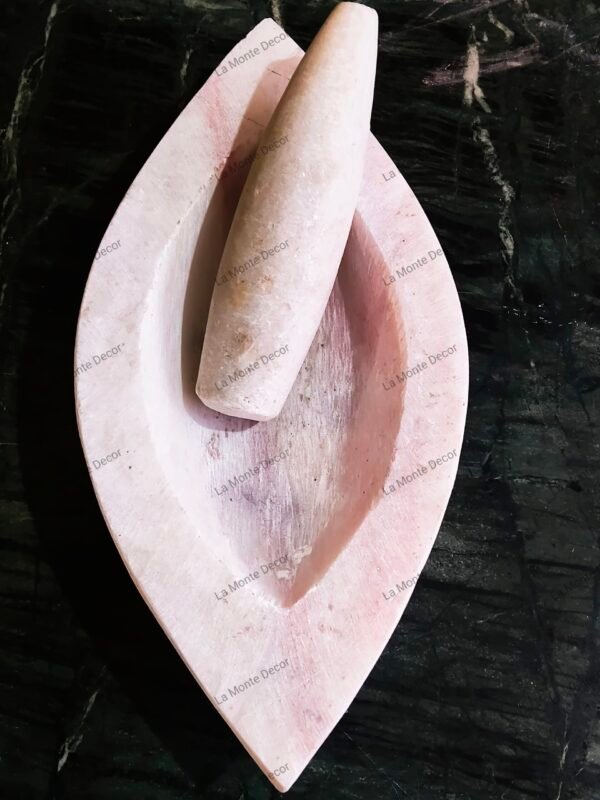 Boat shape Marble Mortar and Pestle