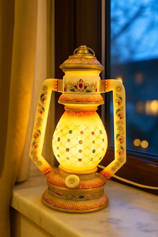 Decorative Painted Marble Lantern