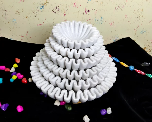 Decorative Ruffle Bowl | Fruit Bowl - Image 2