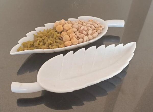 Marble Leaf Serving Platter - Image 2