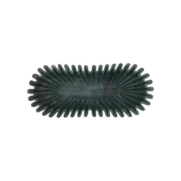 Oval Shaped Green Marble Bowl - Image 4