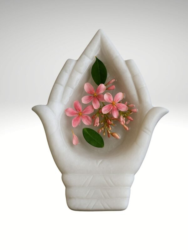 Decorative Praying Hand Marble Bowl