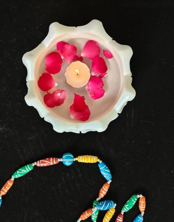 White Marble Lotus Bowl | Flower Bowl