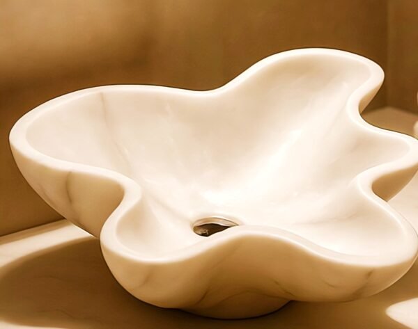 Amoeba Style Marble Wash Basin - Image 4