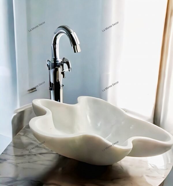 Amoeba Style Marble Wash Basin - Image 3