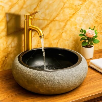 Natural Black Marble basin