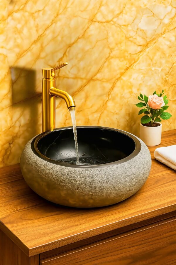 Natural Black Marble basin
