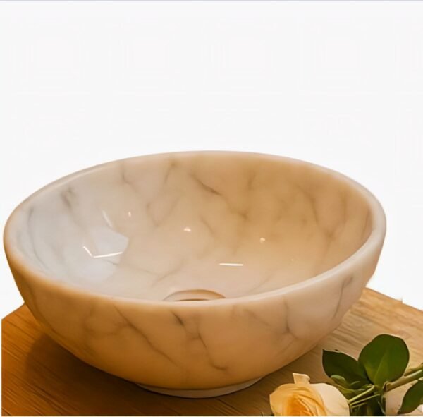 Round Marble Wash Basin - Image 3