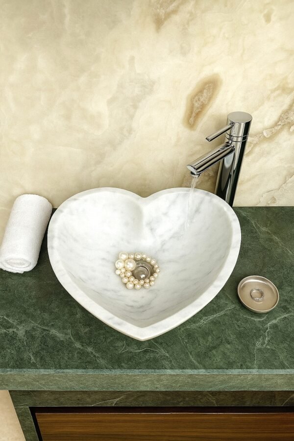 The Heart Marble Wash Basin - Image 4