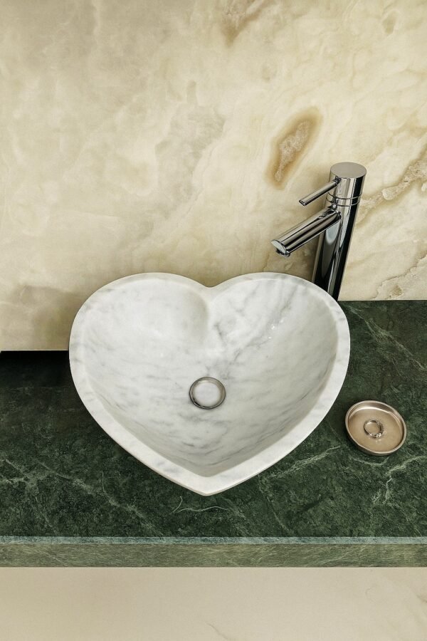 The Heart Marble Wash Basin - Image 2