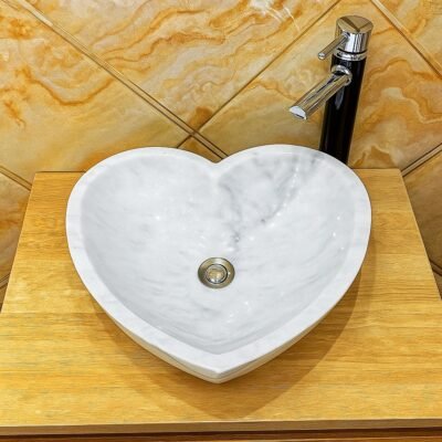 The Heart Marble Wash Basin