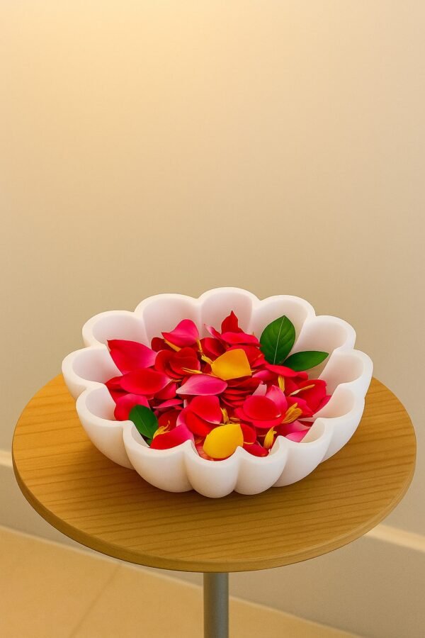 Umbrella Scalloped Marble Bowl