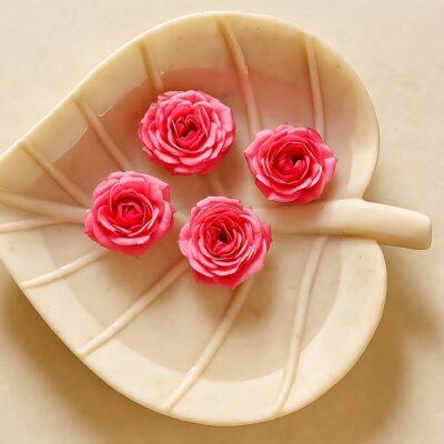 Urli heart shape leaf platter/bowl